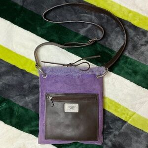UGG Purple and Brown Shoulder Bag